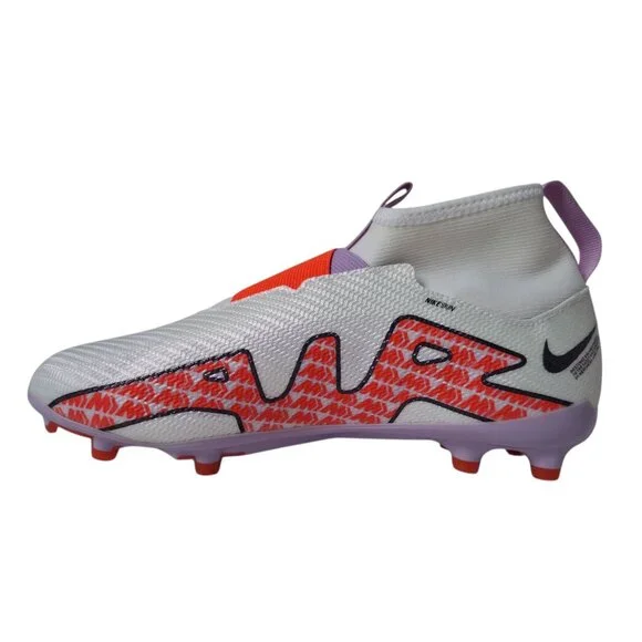 Nike Jr Zoom Superfly 9 Pro FG Youth Sz 6Y White Red Soccer Cleats DJ5606-101 - Picture 2 of 7